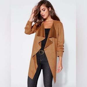 Joie Faux Suede Open Jacket NWT